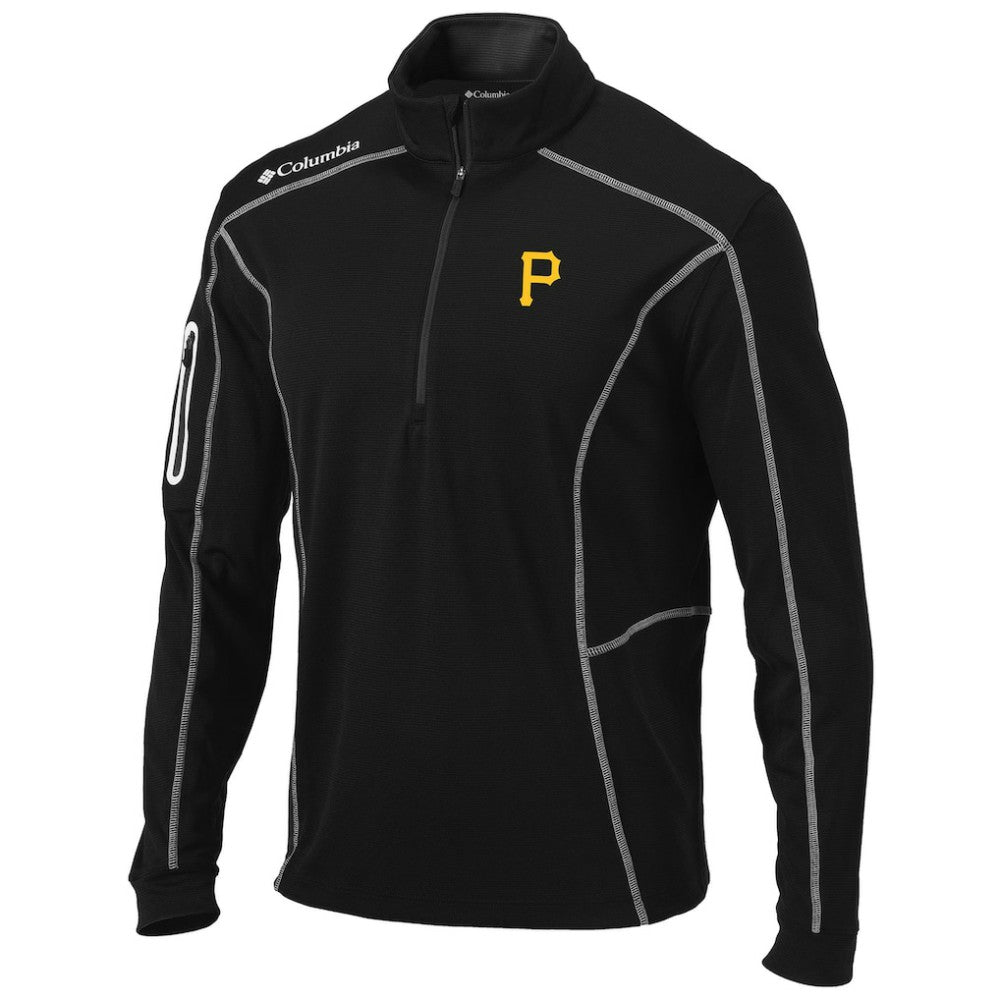 Pittsburgh Pirates Shotgun Omni-Wick Quarter-Zip Pullover Jacket Black | Columbia