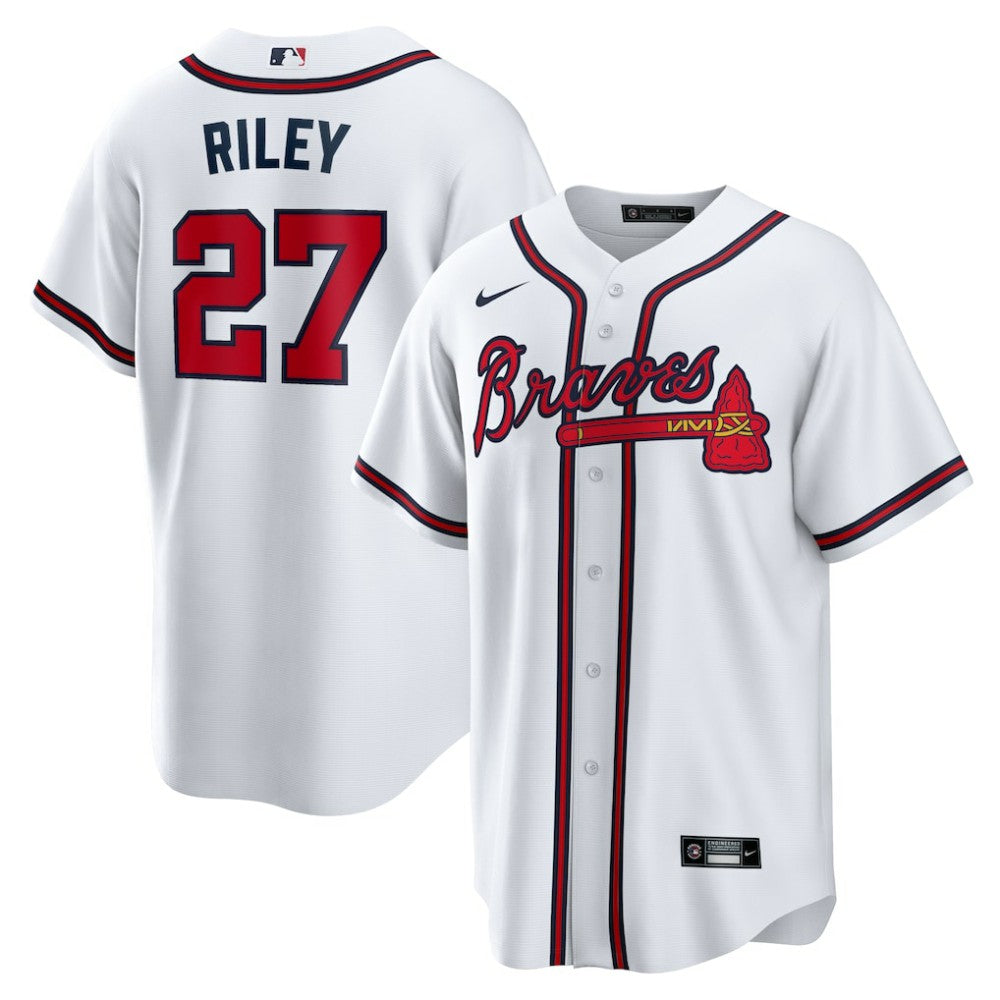 Austin Riley Atlanta Braves Home Replica Player Jersey White | Nike
