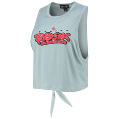 Boston Red Sox The Wild Collective Women's Open Back Twist-Tie Tank Top Light Blue