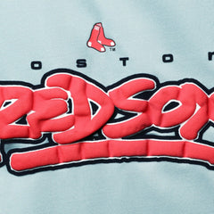 Boston Red Sox The Wild Collective Women's Open Back Twist-Tie Tank Top Light Blue