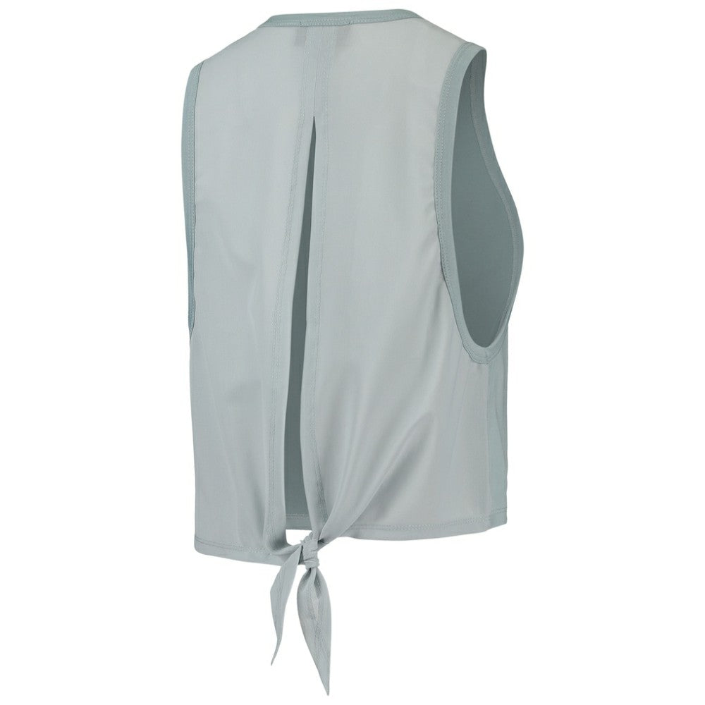 Chicago Cubs The Wild Collective Women's Open Back Twist-Tie Tank Top Light Blue