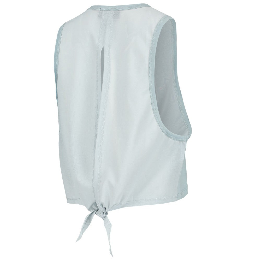 Los Angeles Angels The Wild Collective Women's Open Back Twist-Tie Tank Top Light Blue