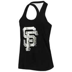 San Francisco Giants The Wild Collective Women's Tonal Athleisure Racerback Tank Top Black
