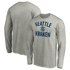 Seattle Kraken Victory Arch Long Sleeve T-Shirt Heathered Gray