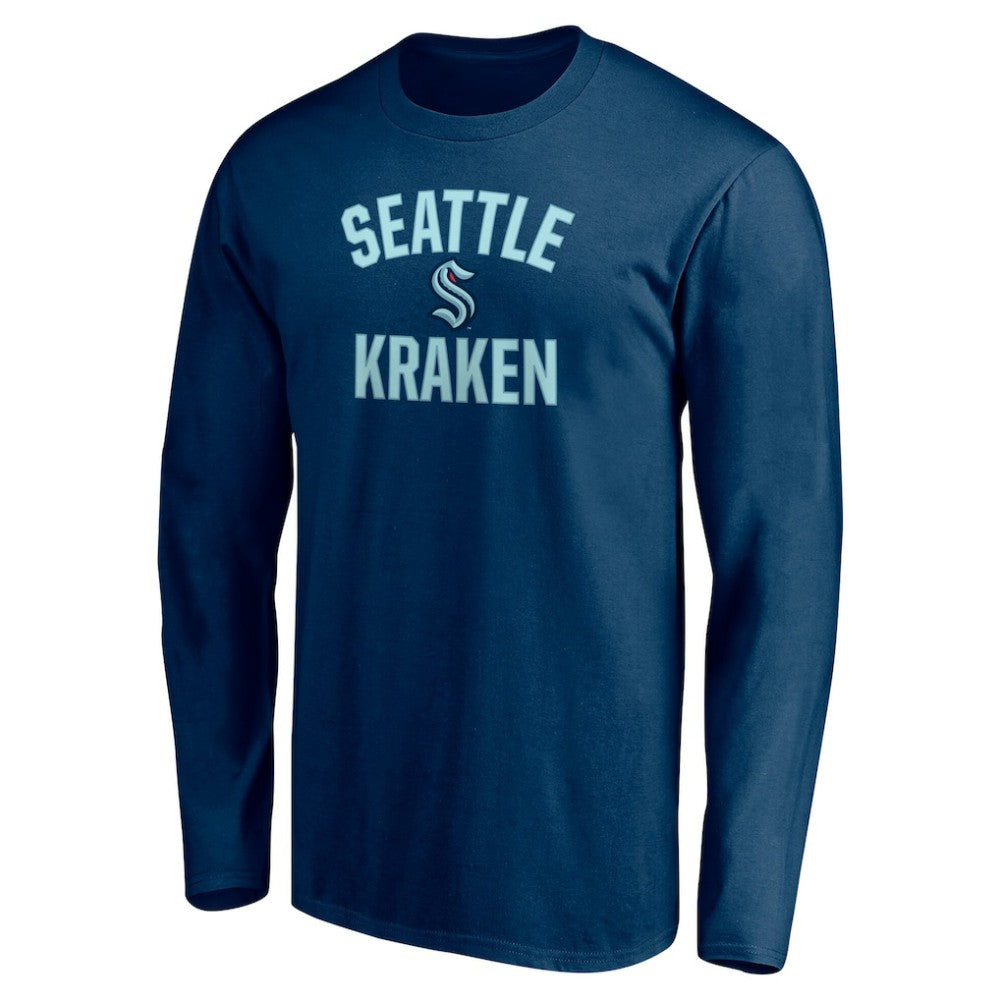 Seattle Kraken Victory Arch Long Sleeve T-Shirt Deep Sea Blue