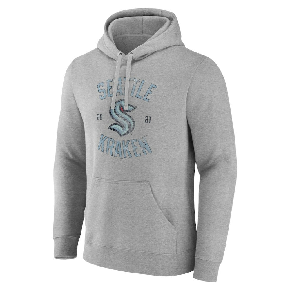 Seattle Kraken Heritage Pullover Hoodie Heathered Gray