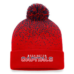 Washington Capitals Fanatics Iconic Gradient Cuffed Knit Hat with Pom Red