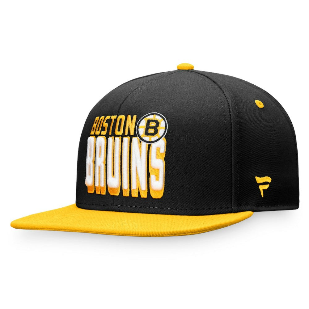 Boston Bruins Fanatics Heritage Retro Two-Tone Snapback Hat Black/Gold