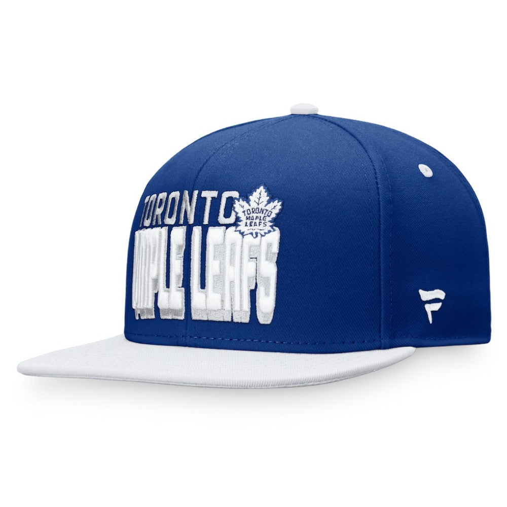 Toronto Maple Leafs Fanatics Heritage Retro Two-Tone Snapback Hat Blue/White
