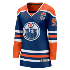 Connor McDavid Edmonton Oilers Fanatics Women's Home Breakaway Jersey Royal