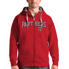 Florida Panthers Antigua Wordmark Victory Full-Zip Hoodie Red