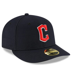 Cleveland Guardians Authentic Collection On-Field Road Low Profile 59FIFTY Fitted Hat Navy | New Era
