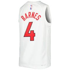 Scottie Barnes Toronto Raptors Youth Swingman Jersey - Association Edition - White
