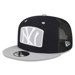 New York Yankees Logo Zoom Trucker 9FIFTY Snapback Hat Navy | New Era