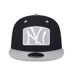 New York Yankees Logo Zoom Trucker 9FIFTY Snapback Hat Navy | New Era