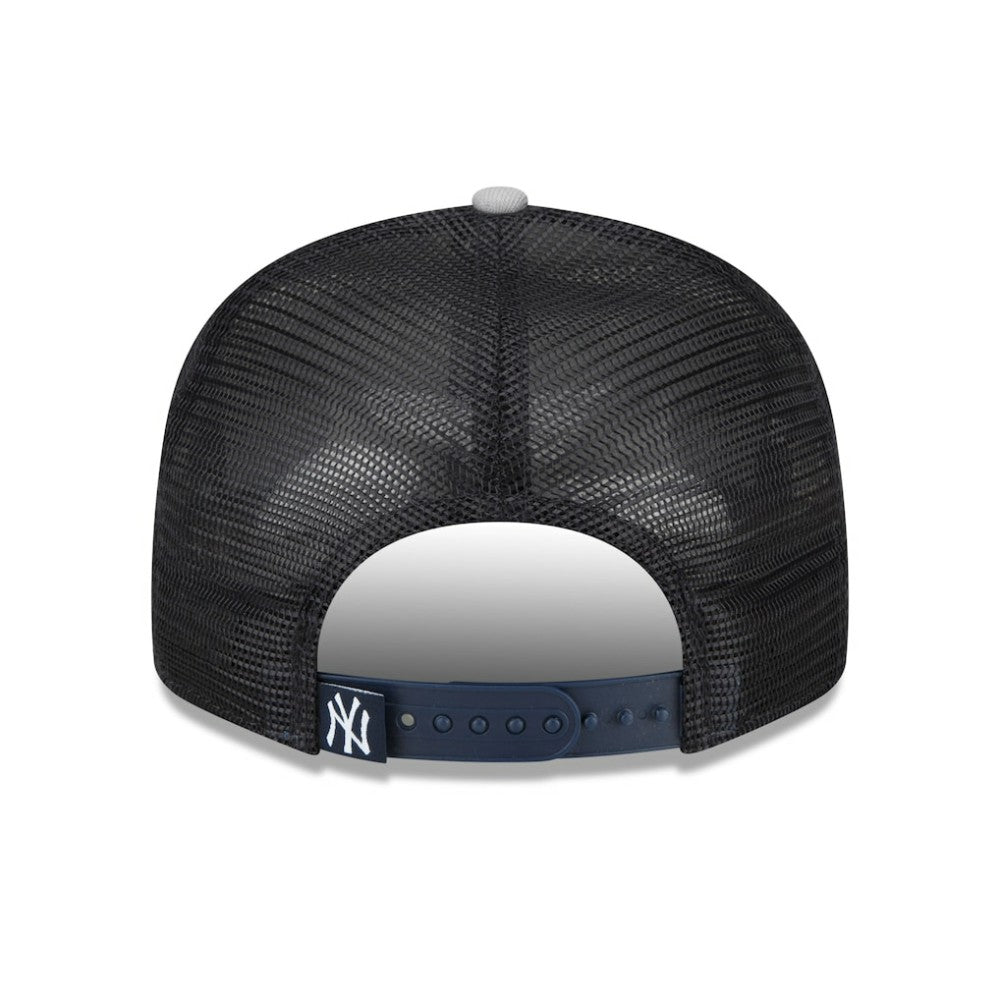 New York Yankees Logo Zoom Trucker 9FIFTY Snapback Hat Navy | New Era