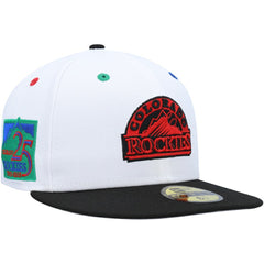 Colorado Rockies 25th Anniversary Primary Eye 59FIFTY Fitted Hat White/Black | New Era