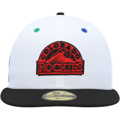 Colorado Rockies 25th Anniversary Primary Eye 59FIFTY Fitted Hat White/Black | New Era