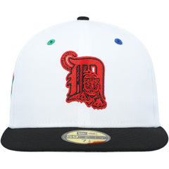 Detroit Tigers 2005 MLB All-Star Game Primary Eye 59FIFTY Fitted Hat White/Black | New Era