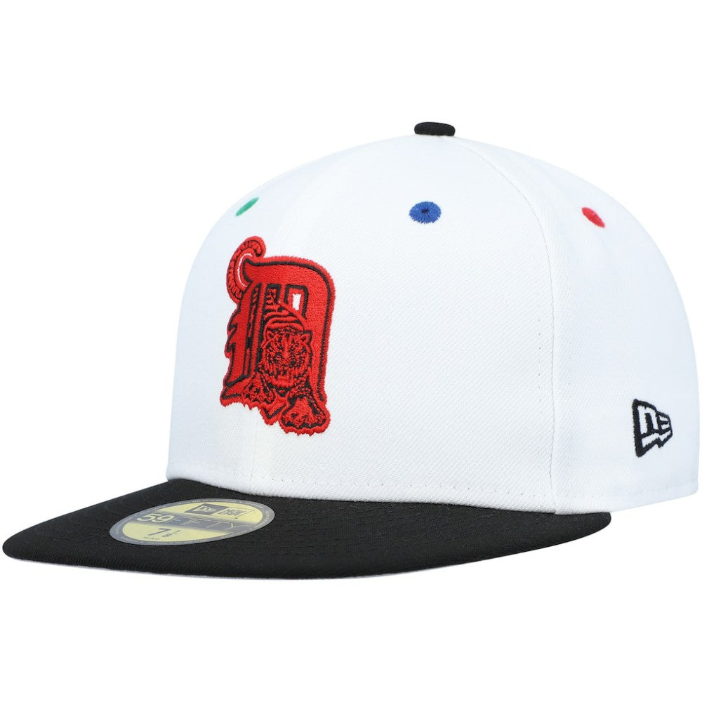 Detroit Tigers 2005 MLB All-Star Game Primary Eye 59FIFTY Fitted Hat White/Black | New Era
