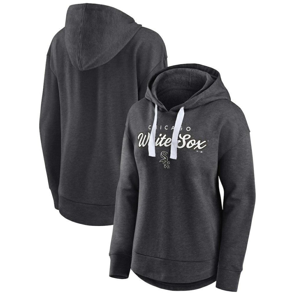 Chicago White Sox Women's Set to Fly Pullover Hoodie Heather Charcoal