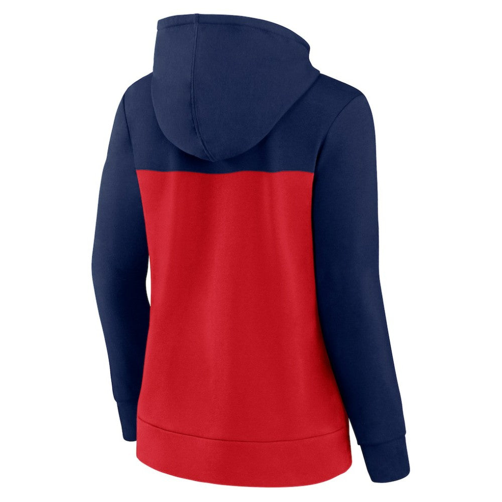 Boston Red Sox Women's Take The Field Colorblocked Hoodie Full-Zip Jacket Navy/Red