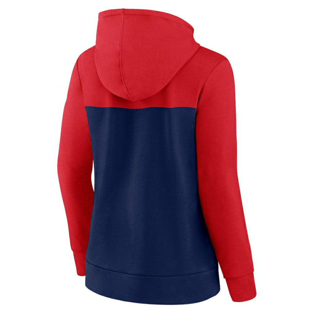 St. Louis Cardinals Women's Take The Field Colorblocked Hoodie Full-Zip Jacket Red/Navy