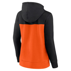 San Francisco Giants Women's Take The Field Colorblocked Hoodie Full-Zip Jacket Black/Orange
