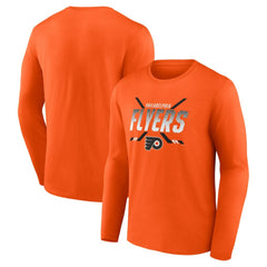 Philadelphia Flyers Fanatics Covert Long Sleeve T-Shirt Orange