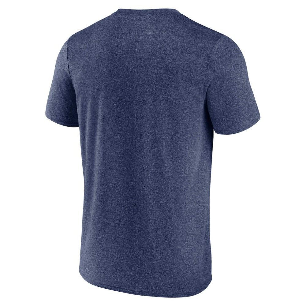 Seattle Kraken Fanatics Prodigy Performance T-Shirt Heathered Deep Sea Blue