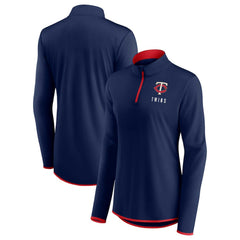 Minnesota Twins Women's Worth The Drive Quarter-Zip Jacket Navy