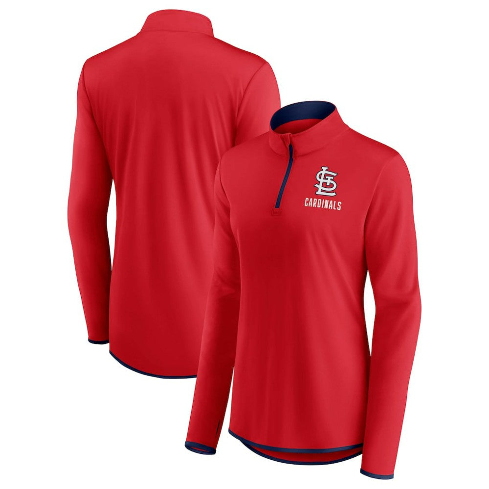 St. Louis Cardinals Women's Worth The Drive Quarter-Zip Jacket Red