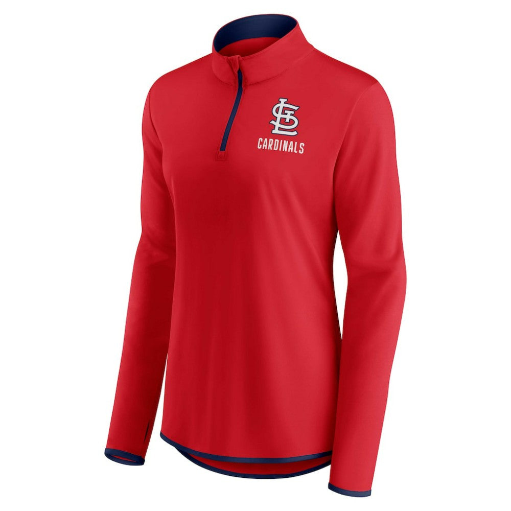 St. Louis Cardinals Women's Worth The Drive Quarter-Zip Jacket Red