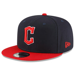 Cleveland Guardians Team Color 9FIFTY Snapback Adjustable Hat Navy/Red | New Era