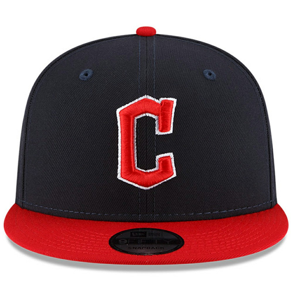 Cleveland Guardians Team Color 9FIFTY Snapback Adjustable Hat Navy/Red | New Era