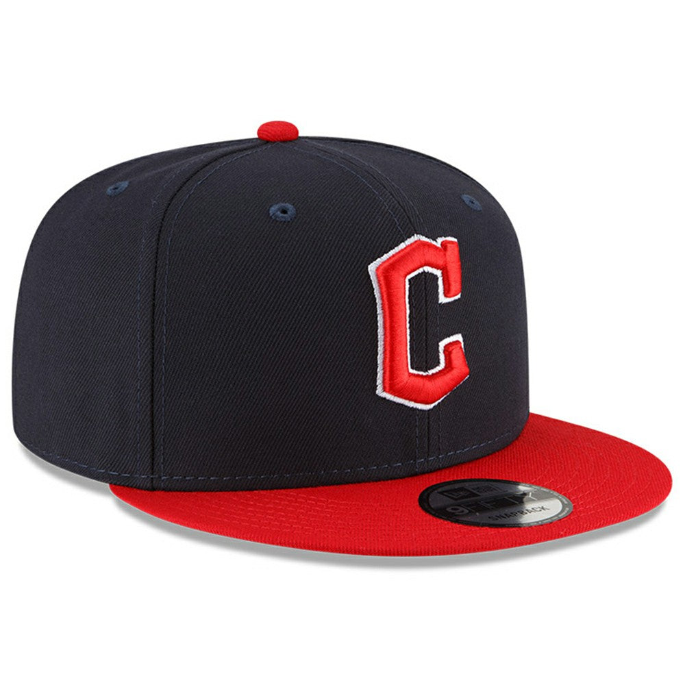 Cleveland Guardians Team Color 9FIFTY Snapback Adjustable Hat Navy/Red | New Era