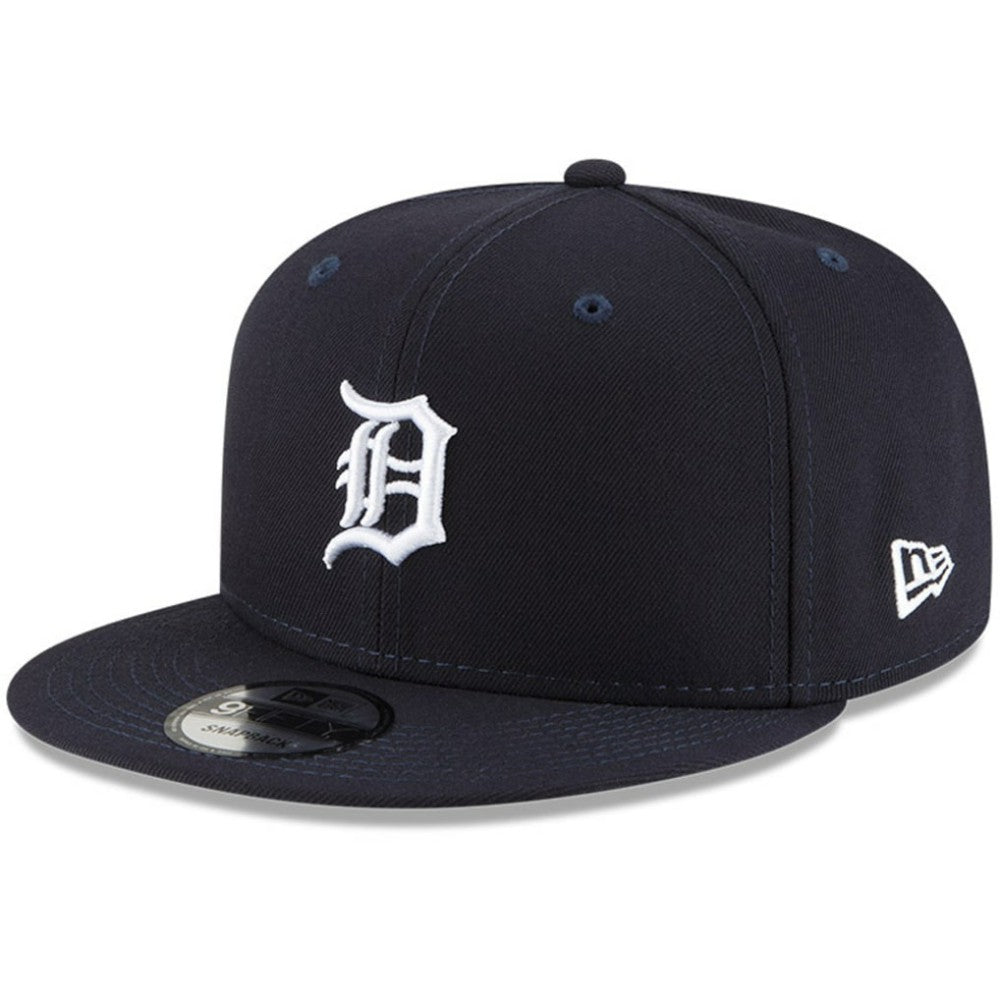 Detroit Tigers Logo Team Color 9FIFTY Snapback Hat Navy | New Era