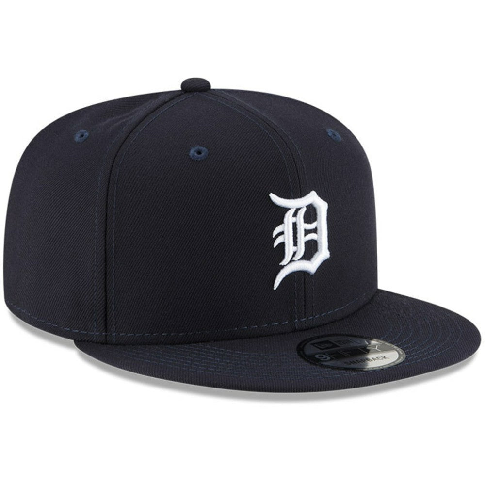 Detroit Tigers Logo Team Color 9FIFTY Snapback Hat Navy | New Era