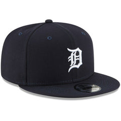 Detroit Tigers Logo Team Color 9FIFTY Snapback Hat Navy | New Era