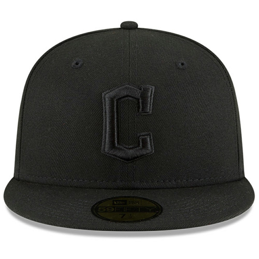 Cleveland Guardians 59FIFTY Fitted Hat Black/Black | New Era