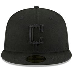 Cleveland Guardians 59FIFTY Fitted Hat Black/Black | New Era