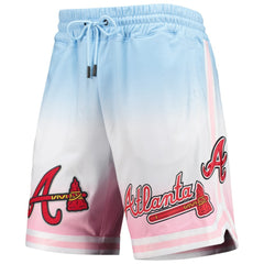 Atlanta Braves Pro Standard Team Logo Pro Ombre Shorts Blue/Pink