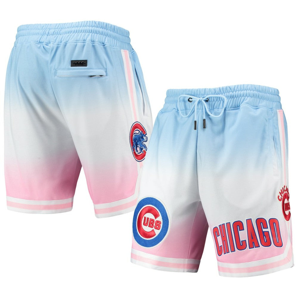 Chicago Cubs Pro Standard Team Logo Pro Ombre Shorts Blue/Pink