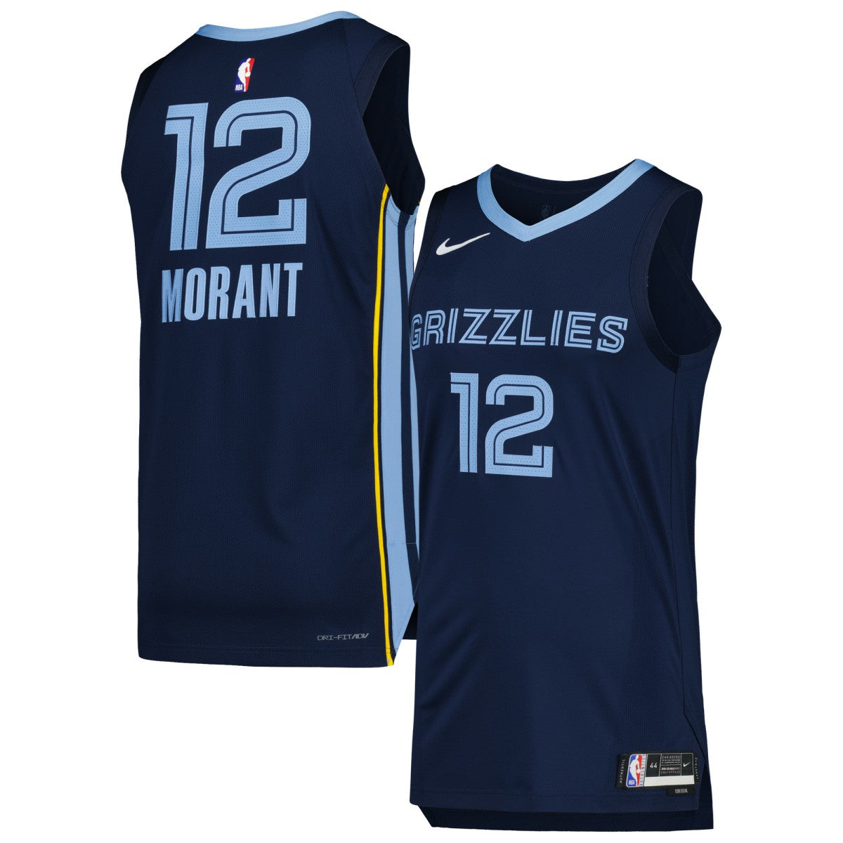 Ja Morant Memphis Grizzlies Authentic Jersey - Icon Edition - Navy