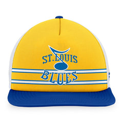 St. Louis Blues Fanatics Special Edition 2.0 Trucker Snapback Adjustable Hat Gold/Blue