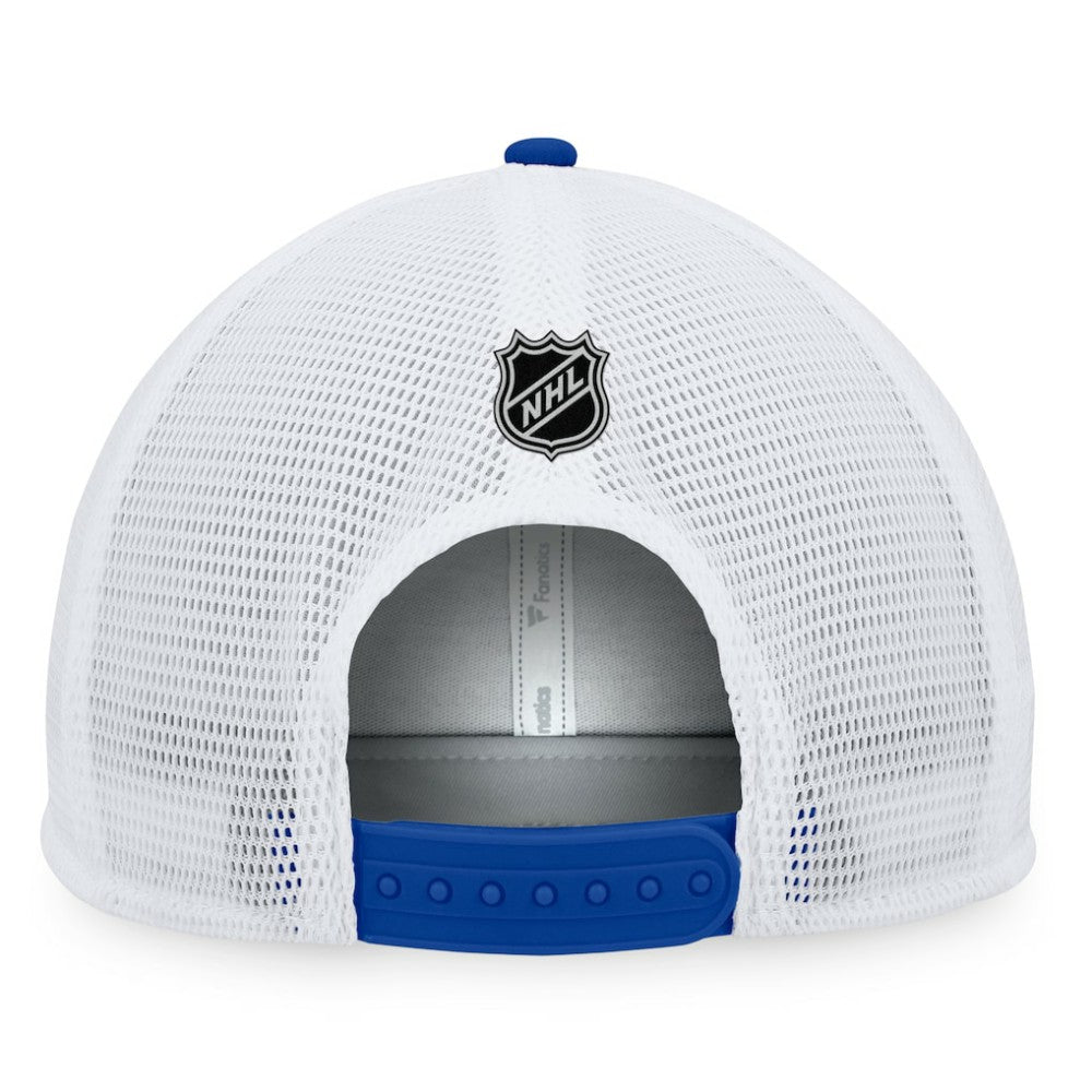 St. Louis Blues Fanatics Special Edition 2.0 Trucker Snapback Adjustable Hat Gold/Blue