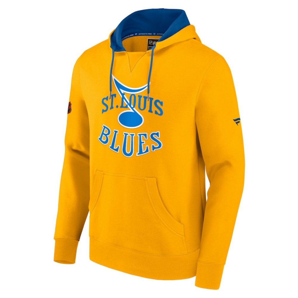 St. Louis Blues Fanatics Special Edition 2.0 Team Logo Pullover Hoodie Gold