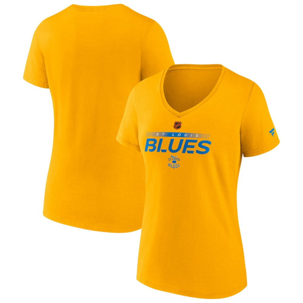 St. Louis Blues Fanatics Women's Special Edition V-Neck T-Shirt Gold