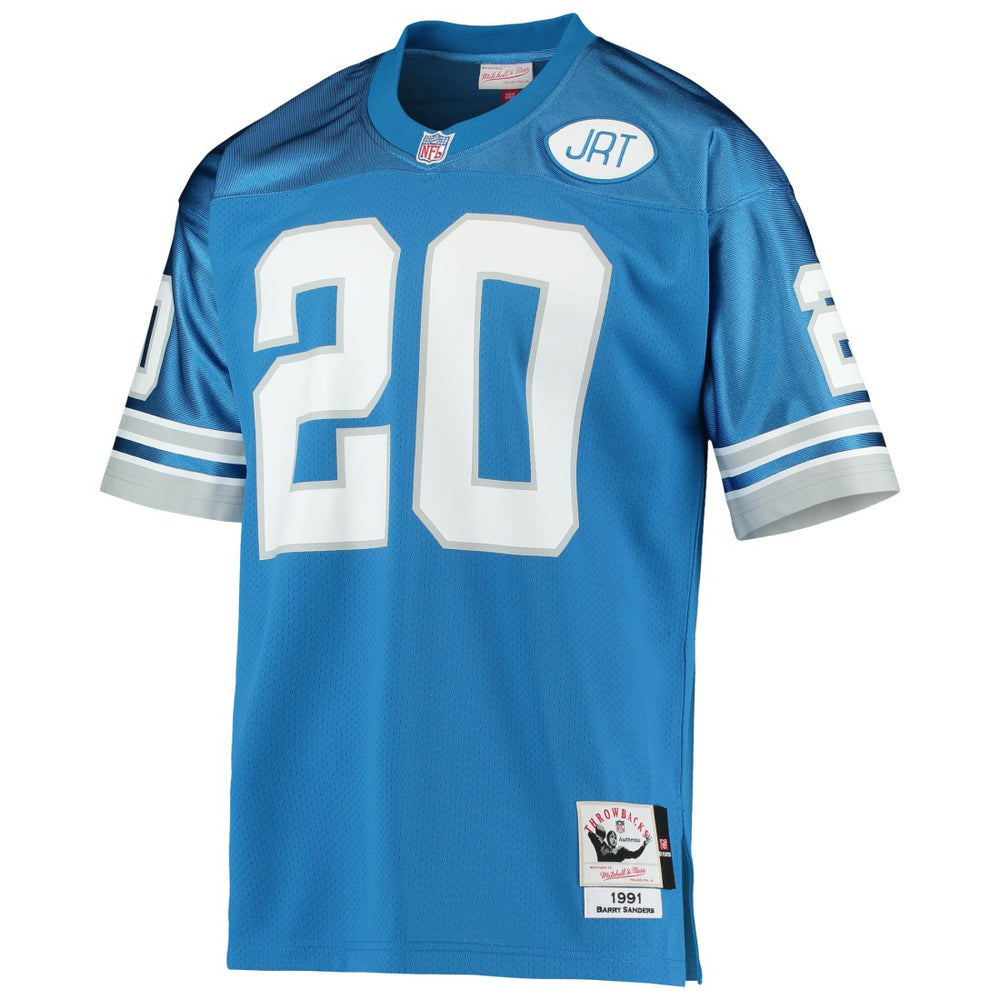 Barry Sanders Detroit Lions 1991 Authentic Throwback Retired Player Jersey - Blue online