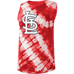 St. Louis Cardinals Touch Women's Money Ball Tie-Dye Tank Top Red